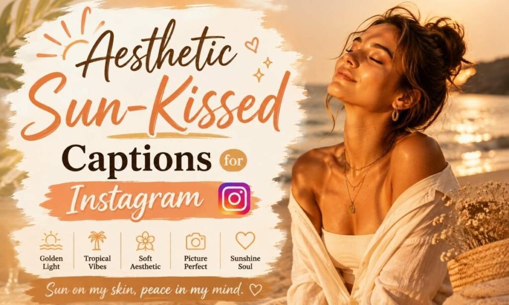 Aesthetic Sun-Kissed Captions