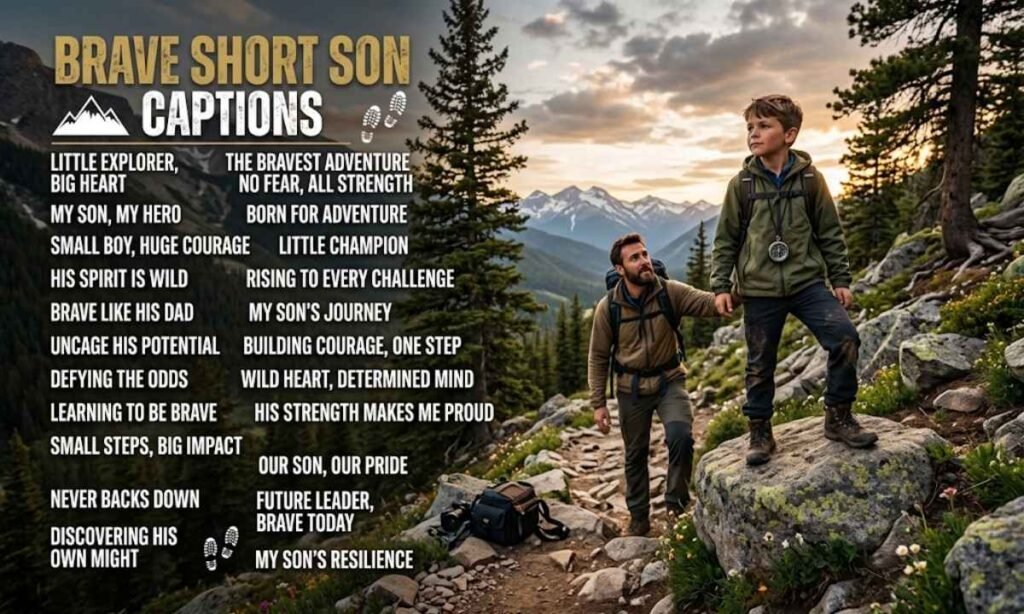 Brave Short Son Captions