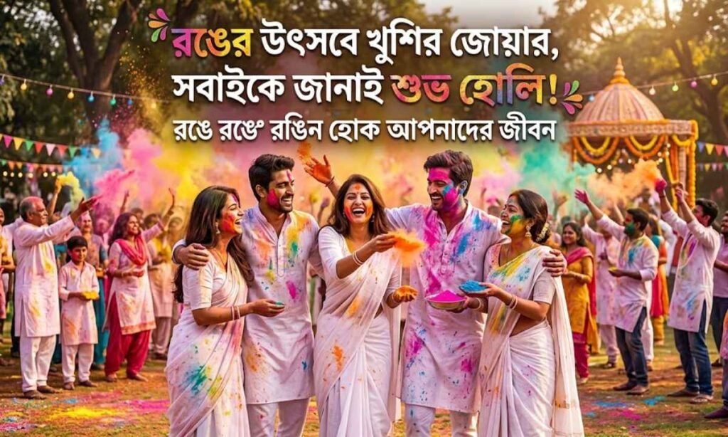 Holi Caption in Bengali
