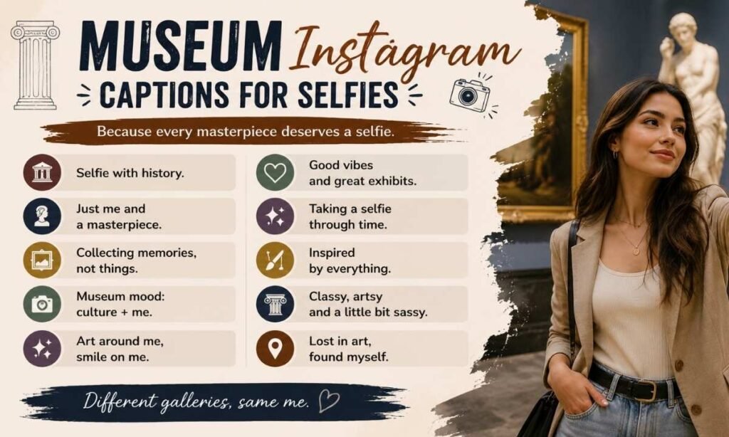 Museum Instagram Captions for Selfies