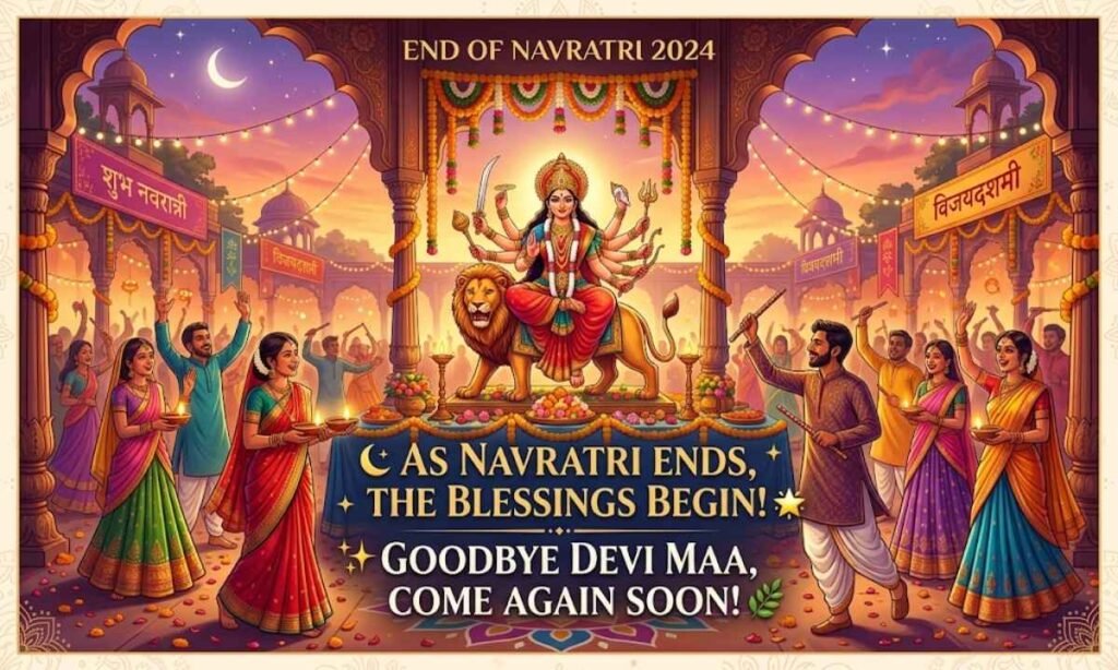 Navratri End Captions for Instagram