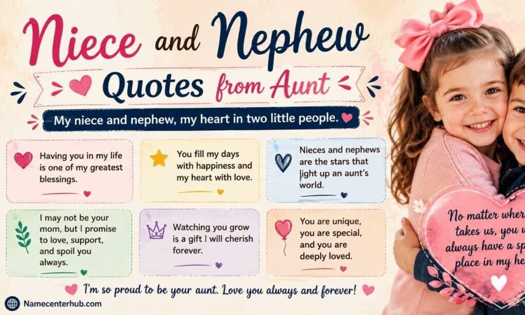 Niece and Nephew Quotes from Aunt