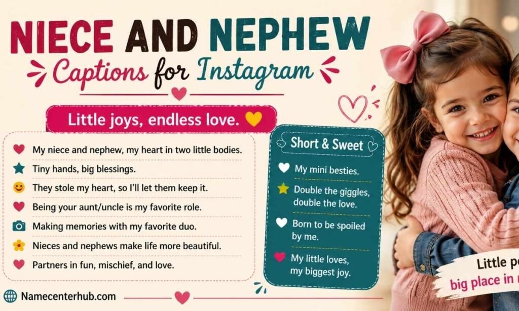 Niece and nephew captions for Instagram