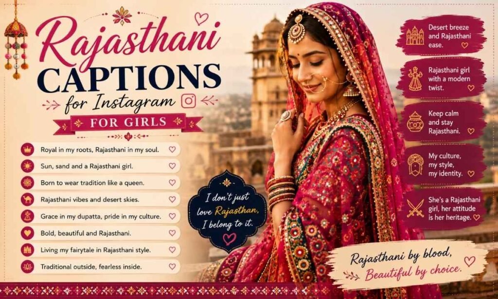 Rajasthani Captions for Instagram for Girls
