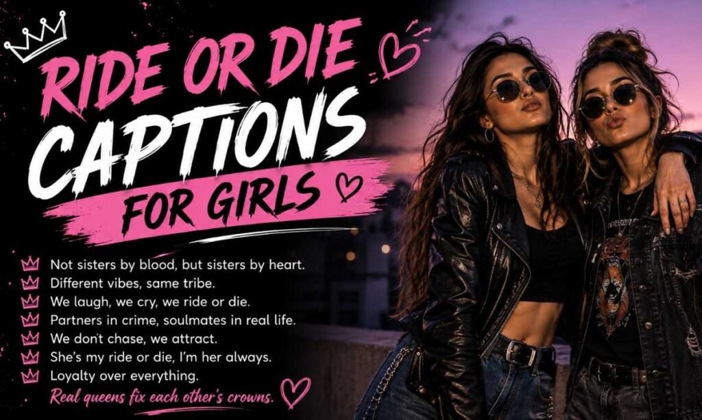 Ride or Die Captions for Girls