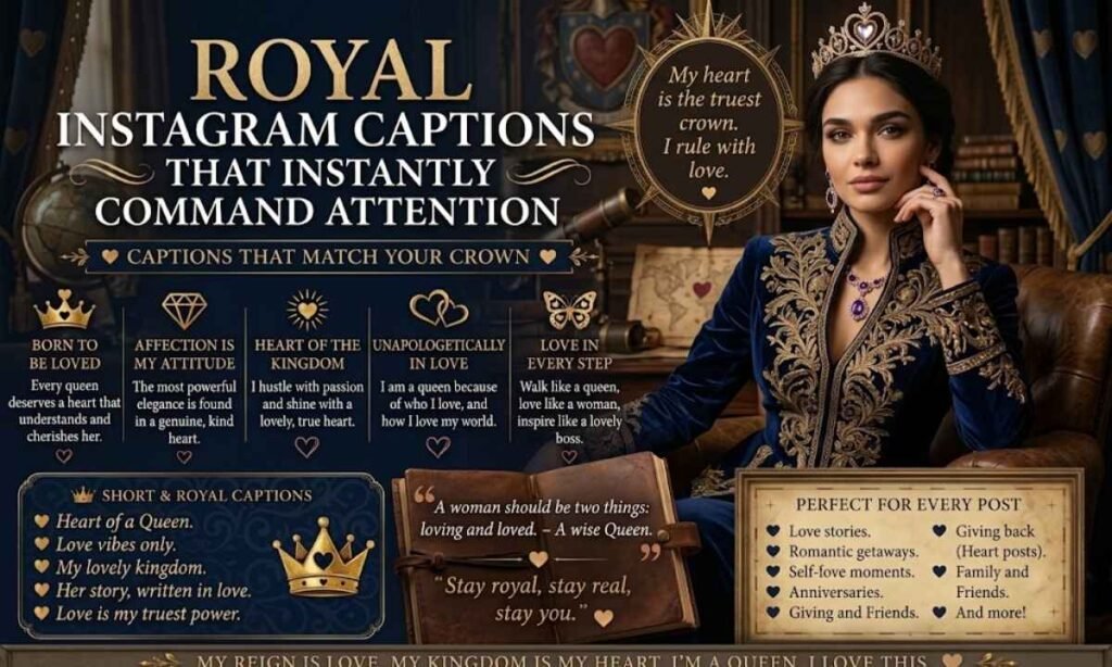 Royal Instagram Captions That Instantly Command Attention