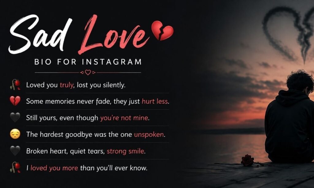 Sad Love Bio For Instagram