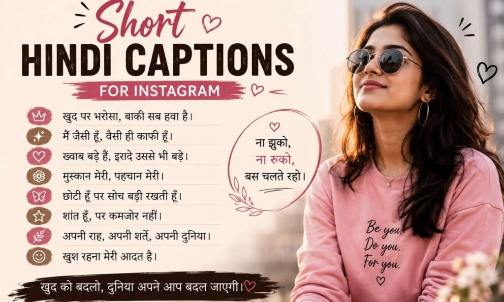 Short Hindi Captions for Instagram
