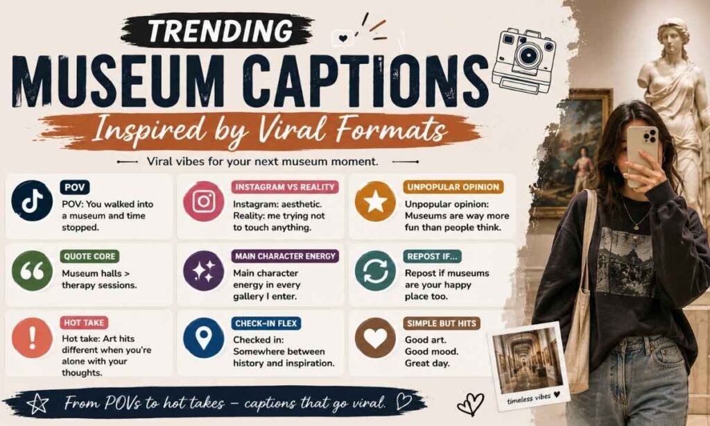 Trending Museum Captions Inspired by Viral Formats