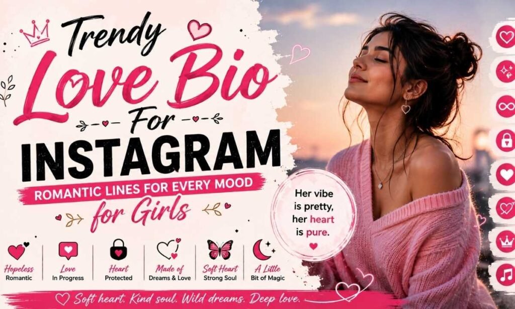 Trendy Love Bio For Instagram Romantic Lines For Every Mood For Girls