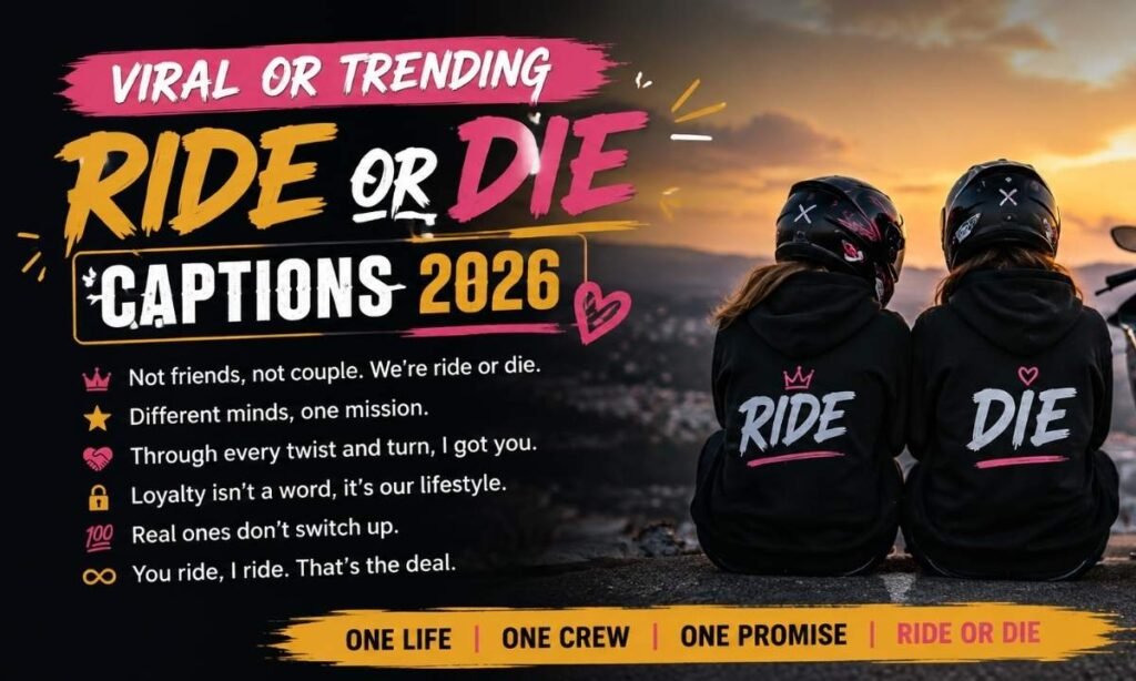 Viral or Trending Ride Or Die Captions 2026