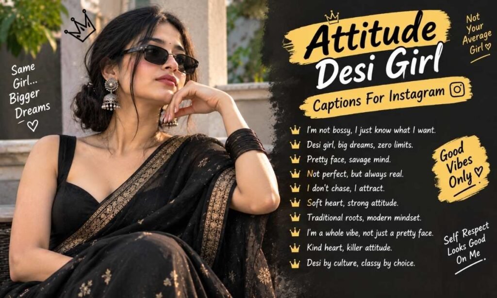 Attitude Desi Girl Captions For Instagram