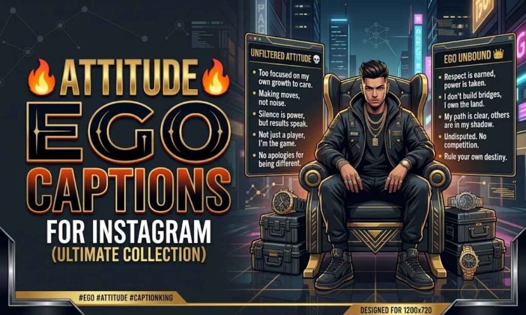 Attitude Ego Captions for Instagram
