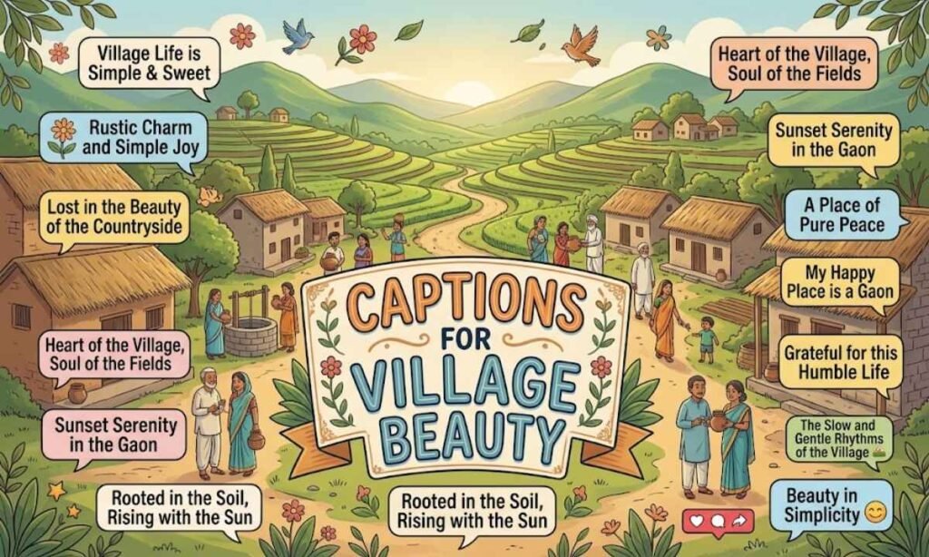 Captions for Village Beauty