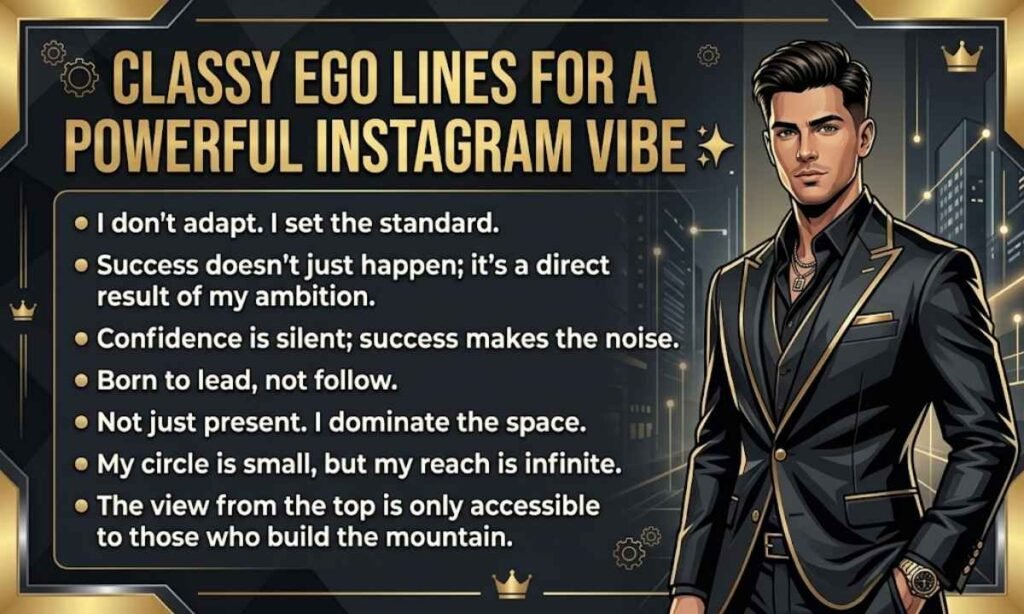 Classy Ego Lines for a Powerful Instagram Vibe
