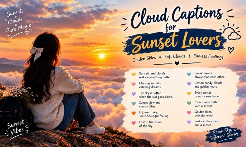 Cloud Captions for Sunset Lovers