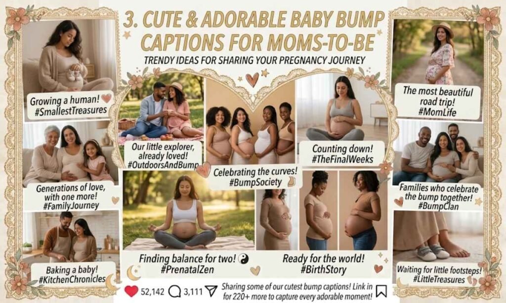 Cute & Adorable Baby Bump Captions for Moms-to-Be