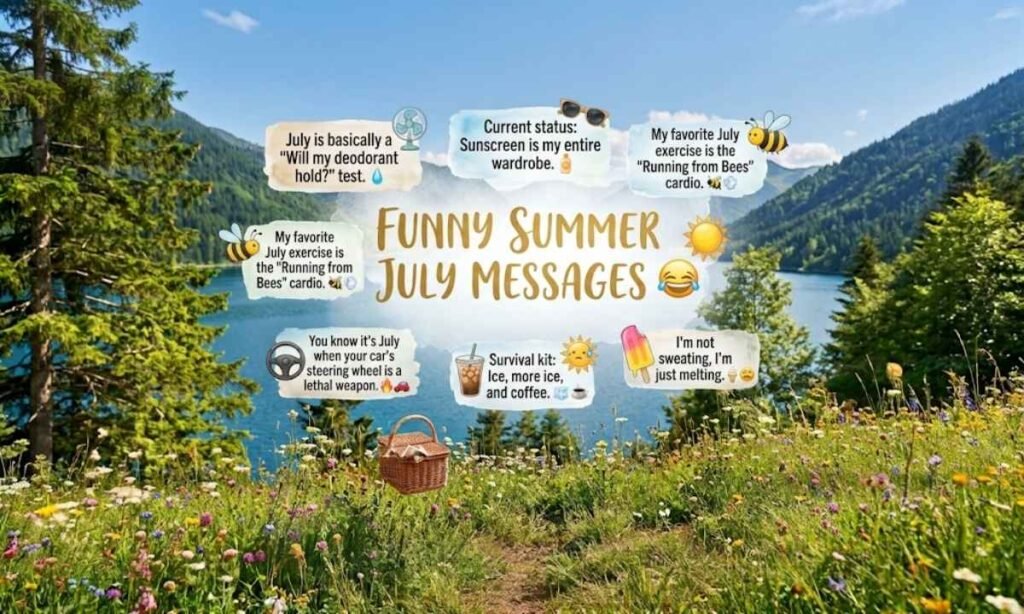 Funny Summer July Messages