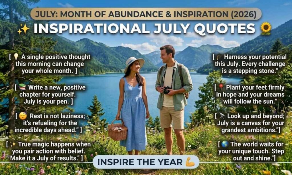 Inspirational July Quotes