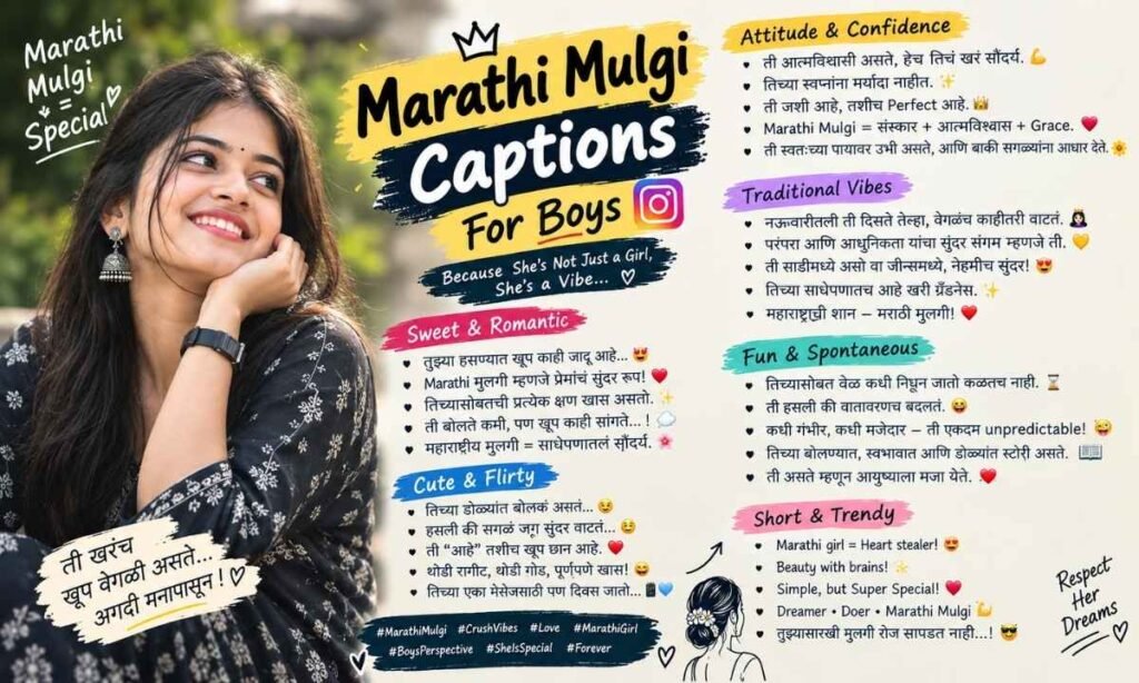 Marathi Mulgi Captions for Instagram for Boys