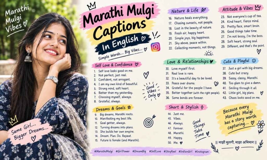 Marathi Mulgi Captions for Instagram in English