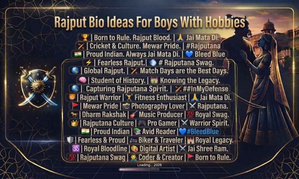 Rajput Bio Ideas For Boys With Hobbies