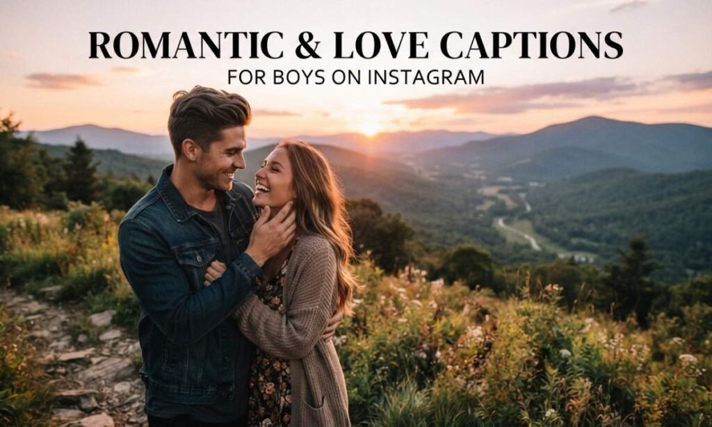 Romantic & Love Captions for Boys on Instagram
