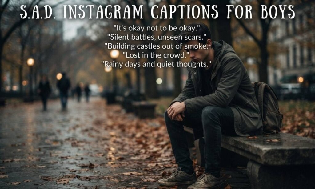 Sad Instagram Captions for Boys
