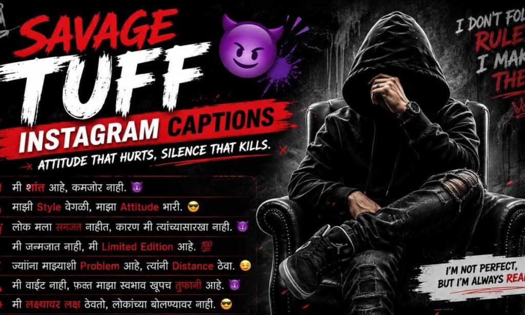Savage Tuff Instagram Captions