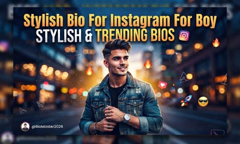Stylish Bio For Instagram For Boy