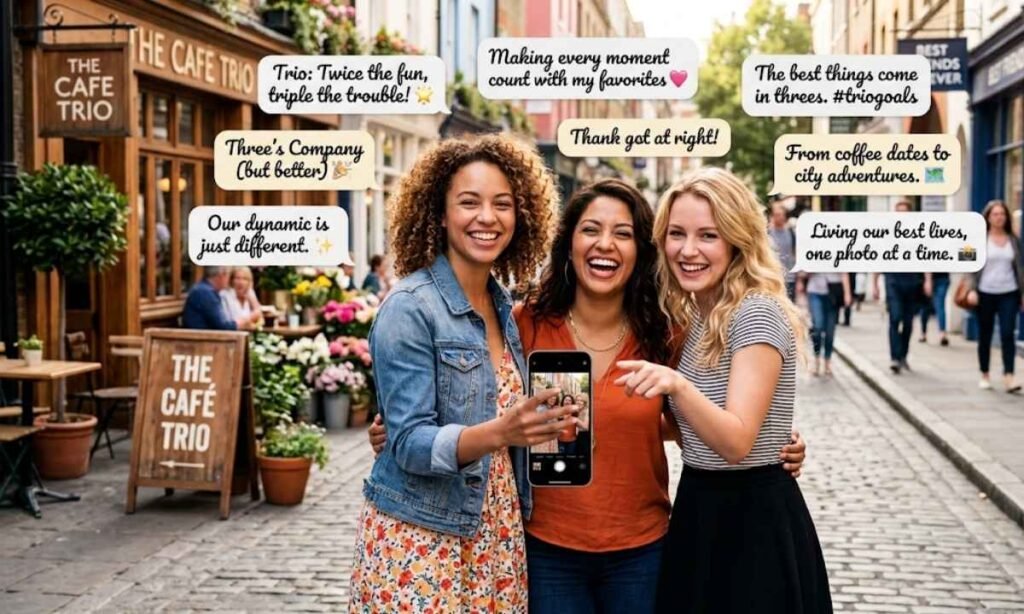 Trio Friends Captions For Instagram That Make Every Photo Pop