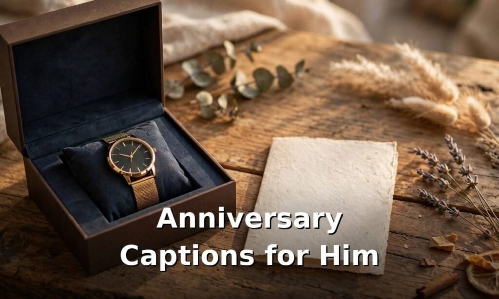 1-Year Anniversary Captions for Him