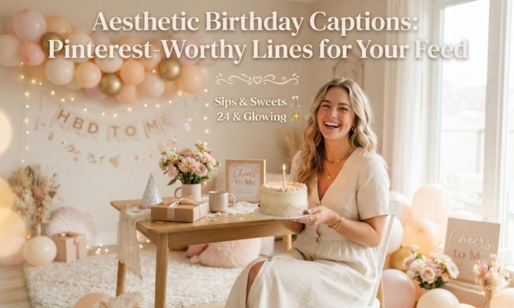 Aesthetic Birthday Captions Pinterest-Worthy Lines for Your Feed