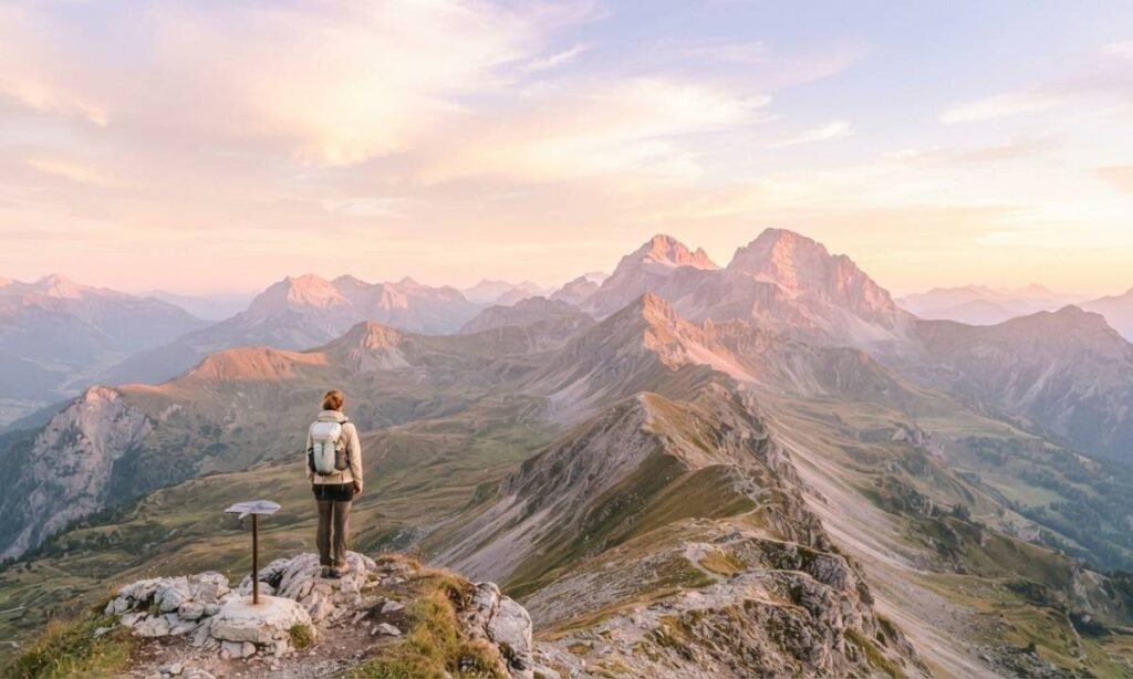Mountain Sunset Captions for Peaks, Ridges & Open Skies