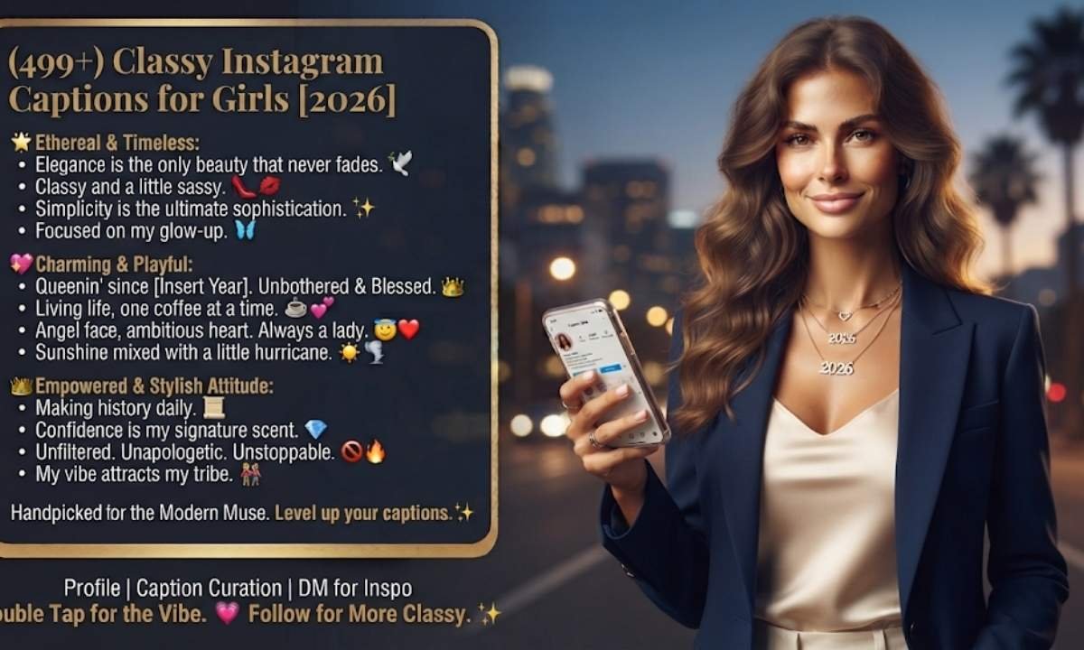 Classy Instagram Captions for Girls
