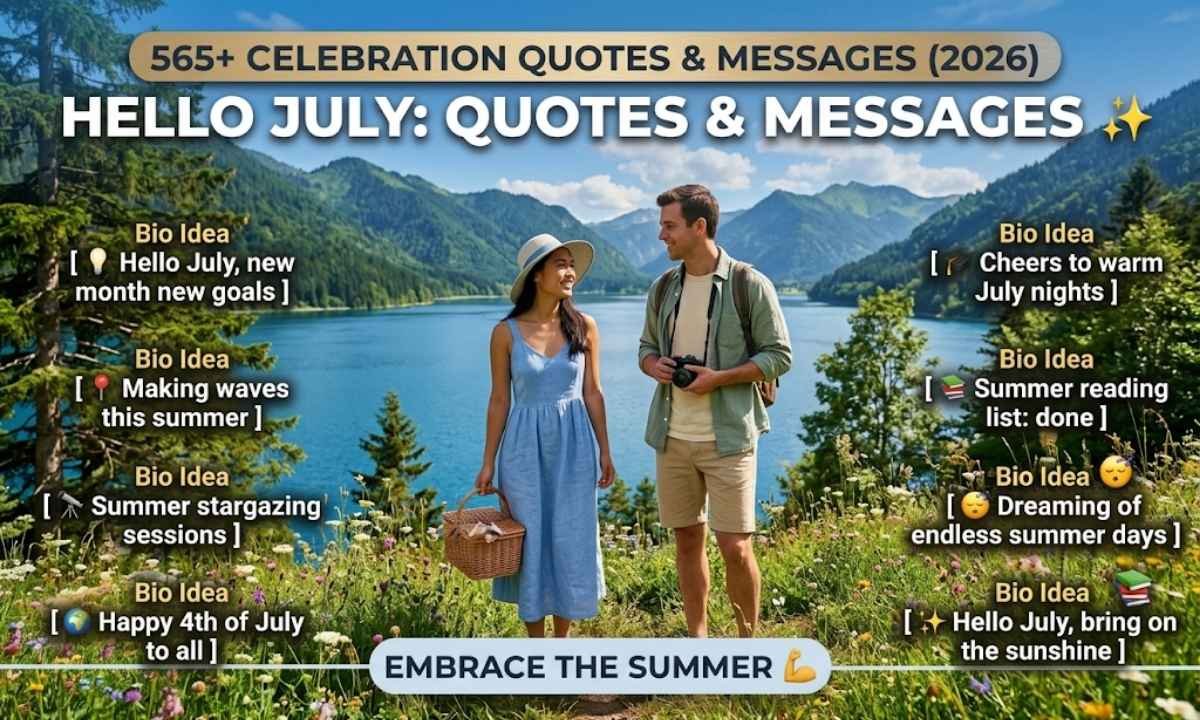 Hello July Quotes and Messages