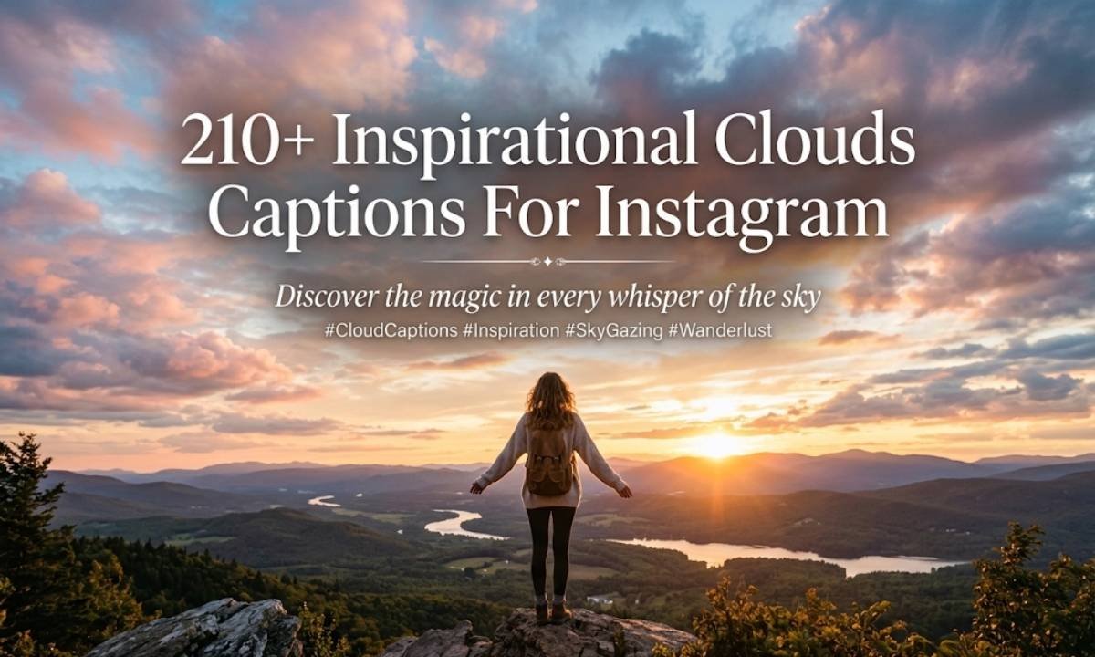 Inspirational Clouds Captions For Instagram