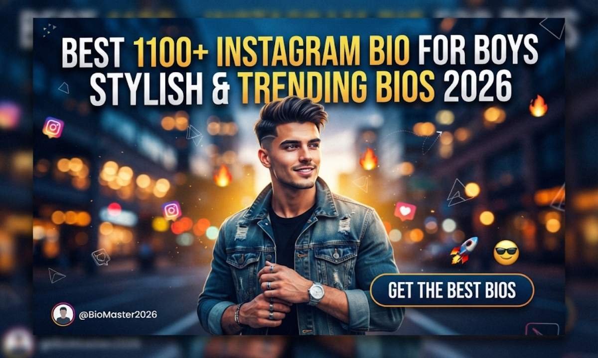 Instagram bio for boys stylish & trending bios 2026