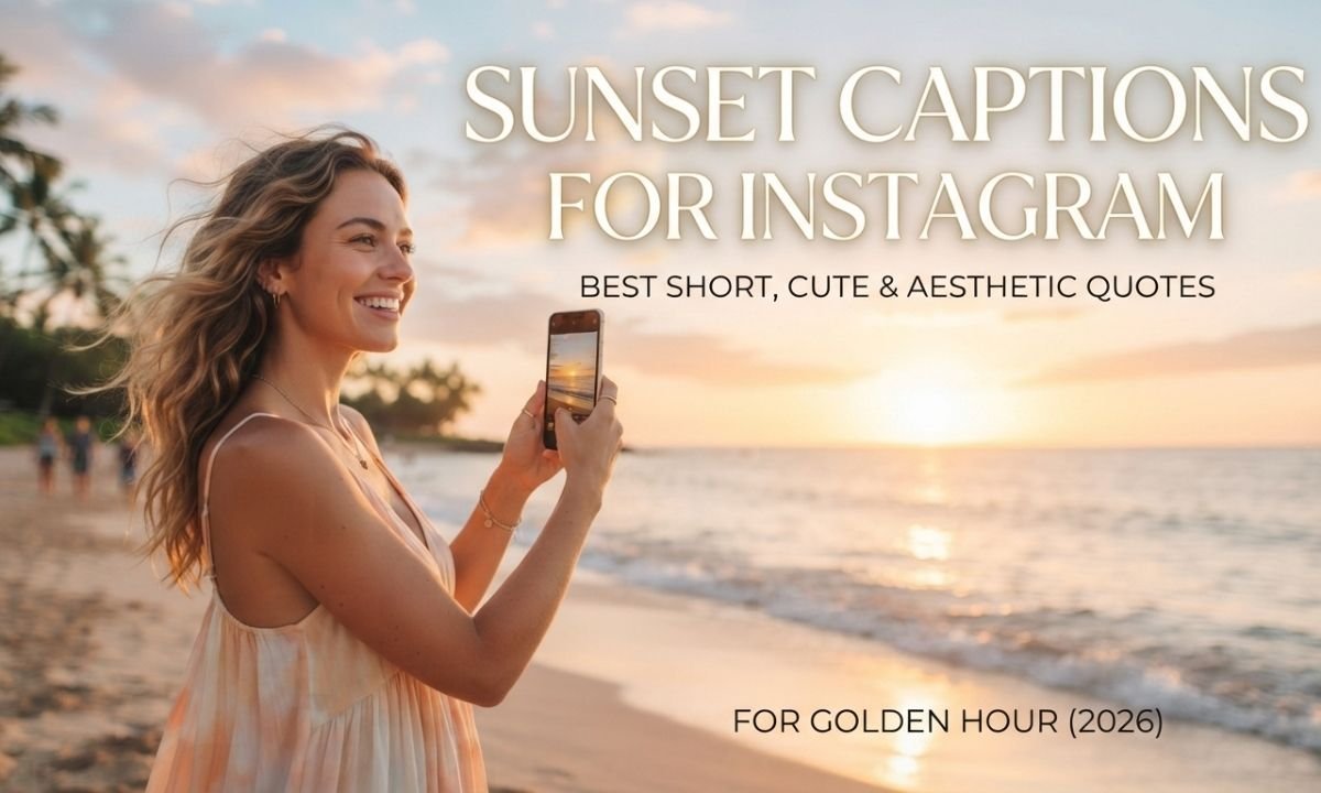 Sunset Captions for Instagram